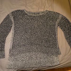 Eileen Fisher Black and White Crewneck Sweater Size M